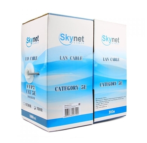 SkyNet Кабель FTP indoor 4x2x0, 48,  медный,  FLUKE TEST,  кат.5e,  однож.,  305 м,  box,  серый [CSS-FTP-4-CU]