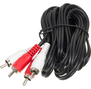 Кабель 2хRCA  (штырь) – 2xRCA  (штырь),  3 м,  черный