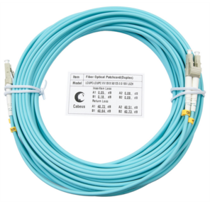 Cabeus FOP-50-LC-LC-10m Шнур оптический duplex LC-LC 50 / 125 mm OM3 10м LSZH