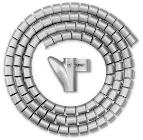 Кабельный органайзер Buro BHP CG22S Spiral Hose 20x2000mm Silver