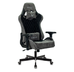 Кресло игровое Бюрократ VIKING 7 KNIGHT B FABRIC черный текстиль / эко.кожа крестовина металл