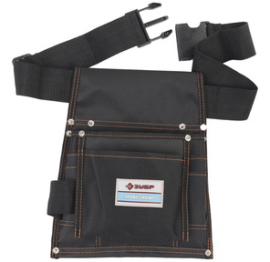 Сумка на поясе ЗУБР "КРОНА" для инструментов,  нейлоновая,  10 карманов [38650]