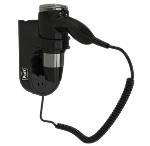 Фен Puff 1600ВlB 1600Вт черный / серебристый