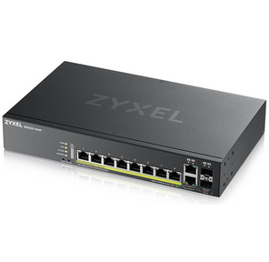 Zyxel NebulaFlex Pro GS2220-10HP Hybrid L2 PoE+ Switch,  19 "rack,  8xGE PoE+,  2xCombo  (SFP  /  RJ-45),  180W PoE Budget,  Standalone  /  Cloud Management