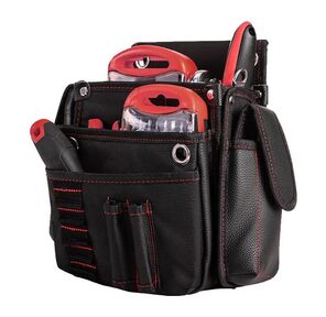 Ящики,  сумки для инструментов Deli Поясная сумка монтажника Deli DL5865 250 x 250 x 110мм,  7 карманов,  ткань Оксфорд 1680D,  кожанные боковые карманы