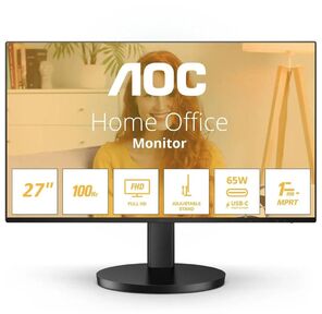 Монитор AOC 27" 27B3CF2 черный IPS LED 4ms 16:9 HDMI матовая HAS Piv 1300:1 250cd 178гр / 178гр 1920x1080 100Hz FHD USB 5.6кг