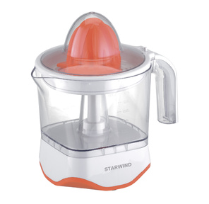 Соковыжималка цитрусовая Starwind SJ 1231 30Вт рез.сок.:1мл. оранжевый / прозрачный