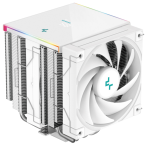 Кулер для процессора DEEPCOOL AK620 DIGITAL SE WH LGA20XX / 1700 / 1200 / 115X / AM5 / AM4  (9шт / кор,  TDP 260W,  PWM,  DUAL Fan 120mm,  6 тепл. трубок,  ARGB,  белый) RET  (R-AK620-WHADMN-GJD)
