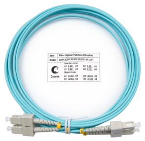 Cabeus FOP-50-SC-SC-3m Шнур оптический duplex SC-SC 50 / 125 mm OM3 3м LSZH