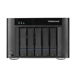 Платформа СХД Infortrend EonStor GSe Pro 200 5bay,  High IOPS Solution,  desktop cloud-integrated unified storage,  including: Intel D1517,  2x4GB,  2x 10GbE SFP+,  2x 1GbE,  2x USB 3.1 Gen2,  2x USB 3.0,  2x host board slot (s),  1xPSU and 5x drive trays