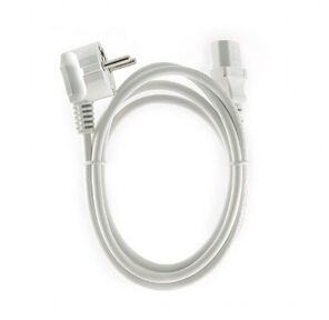 Кабель Cablexpert Кабель питания Cablexpert PC-186W-VDE,  1.8м,  Schuko- C13,  VDE,  10А,  белый,  с заземлением,  пакет
