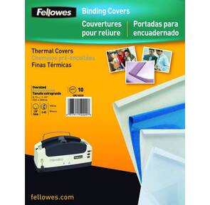 Термообложка Fellowes A4,  100шт,  12 мм,  clear front,  white back  (FS-53150)