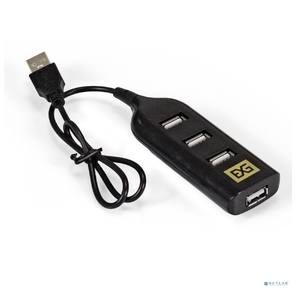 Exegate EX293976RUS USB-Хаб  (концентратор) ExeGate DUB-42  (кабель-адаптер USB2.0 --> 4xUSB2.0,  Plug&Play,  черный)