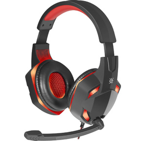 Гарнитура WARHEAD G-370 BLACK / RED 64037 DEFENDER