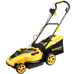 CHAMPION Газонокосилка эл. EM3815 { 1, 6 кВт пласт+ткань травосб. 45л  шир.380мм выс.20-70мм,  11, 5кг }
