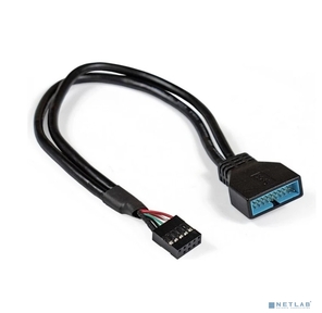 Exegate EX294785RUS Кабель-переходник USB 2.0-USB 3.0 ExeGate EX-CC-U3U2-0.15  (9pin (F) / 19pin (M),  0, 15м)