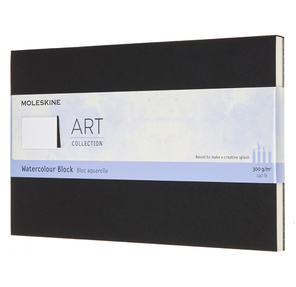 Блокнот для акварели Moleskine ART WATERCOLOR ARTWBL3 Large 130х210мм 72стр. нелинованный мягкая обложка черный