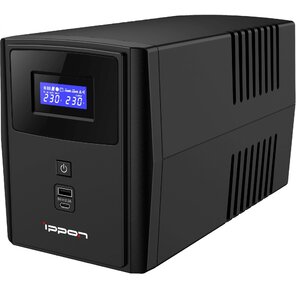 Ippon Smart Power Pro II 1200 Источник бесперебойного питания 600Вт 1200ВА черный