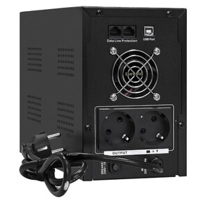 Exegate EX292632RUS ИБП ExeGate SpecialPro Smart LLB-2000.LCD.AVR.2SH.RJ.USB <2000VA / 1200W,  LCD,  AVR, 2*Schuko, RJ45 / 11, USB,  металлический корпус,  Black>