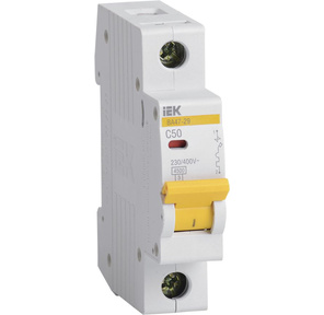 Iek MVA20-1-050-C Авт. выкл.ВА47-29 1Р 50А 4, 5кА х-ка С ИЭК