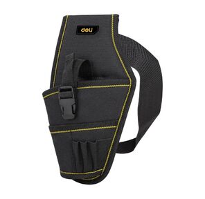 Поясная сумка-кобура монтажника Deli DL430004  260 x 150 мм,  4 кармана,  ткань Оксфорд 600D