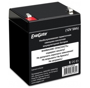 Exegate EX285950RUS Аккумуляторная батарея ExeGate HR1221W  (12V 5Ah,  клеммы F2)