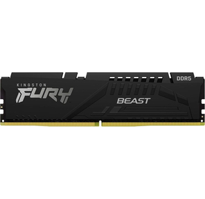 Модуль памяти Kingston 32GB DDR5 6400 CL32 FURY Beast Black EXPO Non-ECC Unbuffered DIMM 2RX8 32-39-39 1.4V 288-pin 16Gbit