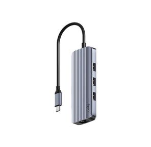 Концентратор CUDY 6-IN-1 USB-C Hub with GbE & 4K@60Hz HDMI
