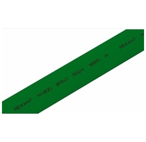 REXANT 21-5003 15.0  /  7.5 мм 1м термоусадка зеленая   (уп. 50 м)
