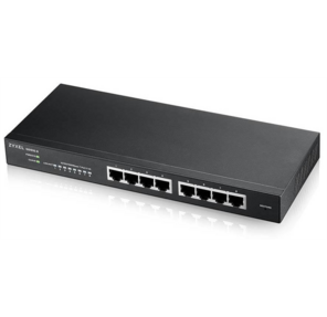 Гибридный Smart L2 коммутатор Zyxel NebulaFlex GS1915-8,  8xGE,  бесшумный  (без вентилятора),  автономное / облачное управление