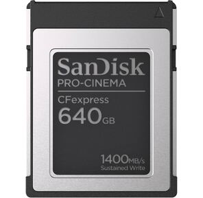 SanDisk SDCFEC-640G-GN4NN Флеш карта CFexpress Type B 640GB CFexpress™ PRO-CINEMA Type B 1400 / 1500 Mb / s