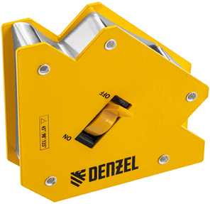 Фиксатор магнитный отключаемый для сварочных работ усилие 30 LB,  45х90х135 град. /  /  Denzel