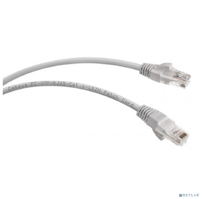 Cabeus PC-UTP-RJ45-Cat.6-1m-LSZH Патч-корд U / UTP,  категория 6,  2xRJ45 / 8p8c,  неэкранированный,  серый,  LSZH,  1м
