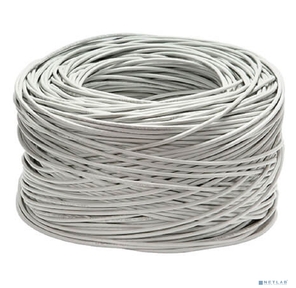 Cabeus FTP-4P-Cat.5e-SOLID-LSLTx-GY Кабель витая пара экранированная FTP  (F / UTP),  категория 5e,  4 пары  (24 AWG),  одножильный,  серый,  экран - фольга,  нг (А)-LSLTx,   (305 м)