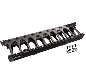 Кабельный органайзер горизонтальный Lanmaster LAN-ORG-PF / S-2U односторонний пальцы 2U шир.:19"