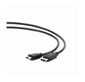Кабель DisplayPort-HDMI Gembird / Cablexpert  1м,  20M / 19M,  черный,  экран,  пакет (CC-DP-HDMI-1M)