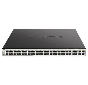 Коммутатор /  DGS-1210-52MP / F Smart L2 Switch 48х1000Base-T PoE,  4хCombo 1000Base-T / SFP,  PoE Budget 370W,  Compact CLI