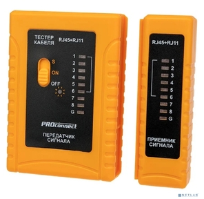 Тестер кабеля RJ-45+RJ-11 468 PROconnect