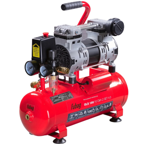 Компрессор поршневой Fubag OLS 180 / 10 CM1.2 Set 4.0 безмасляный 180л / мин 10л 900Вт красный / черный