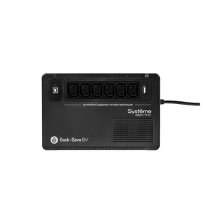 Systeme Electriс Back-Save,  600VA / 360W,  230V,  Line-Interactive,  AVR,  6xC13 Outlets,  USB charge (type A),  USB
