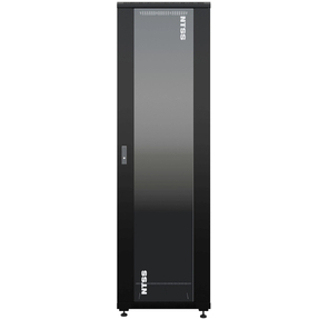 Шкаф коммутационный NTSS Премиум  (NTSS-R42U6060GS-1BL) напольный 42U 600x600мм пер.дв.стекл металл 900кг черный 510мм 86кг 1987мм 20 металл