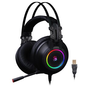 Наушники с микрофоном A4 Bloody G528C черный 1.8м мониторы USB оголовье  (G528C)