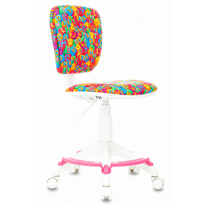 Кресло детское Бюрократ CH-W204 / F мультиколор алфавит крестовина пластик подст.для ног пластик белый