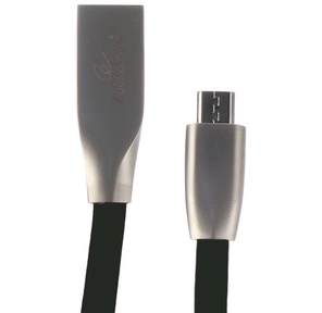 Cablexpert Кабель USB 2.0 CC-G-mUSB01Bk-1.8M AM / microB,  серия Gold,  длина 1.8м,  черный,  блистер