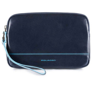 Клатч Piquadro Blue Square AC3944B2 / BLU2 темно-синий натур.кожа