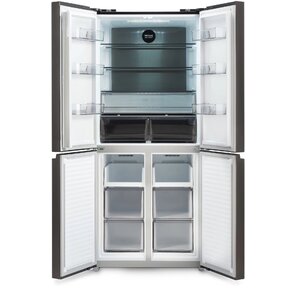 Холодильник Hyundai CM45043F 3-хкамерн. черная сталь