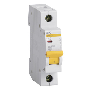 Iek MVA20-1-040-C Авт. выкл.ВА47-29 1Р 40А 4, 5кА х-ка С ИЭК