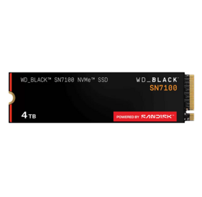 Твердотельный накопитель Western Digital Black SSD SN7100 M2.2280 PCIe 4.0 4Tb,  7000MBs / 6700MBs,  TBW 2400,  WDS400T4X0E,  1 year
