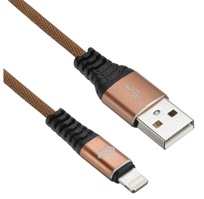 Кабель Digma LIGHT-0.15M-BR USB  (m)-Lightning  (m) 0.15м коричневый