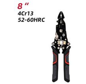 Инструмент многофункциональный складной для работы с проводами Deli DL383014 нержавеющая сталь,  прорезиненные рукоятки